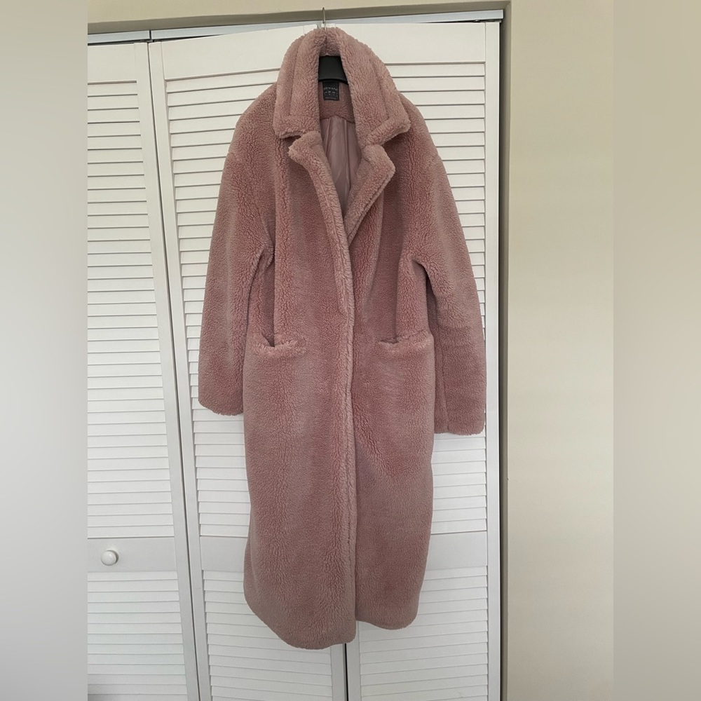 Dusty Pink Teddy Bear Coat